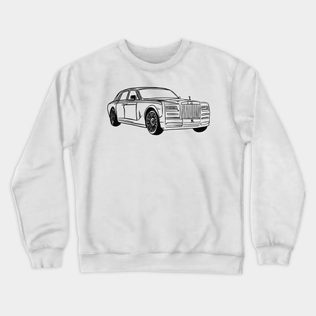 Luxury Car Crewneck Sweatshirt by Svetlana Pelin